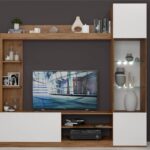 Гостиная Флекс (Дуб крафт золотой/ Белый)