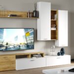 Гостиная Невио-1 (Дуб Крафт золотой/ Белый)