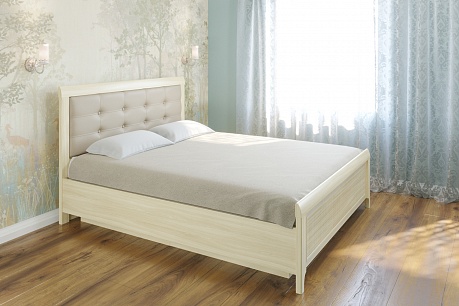 Кровать с мягким изголовьем (1,6*2,0) КР-1033 Карина