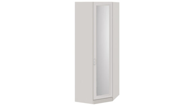Шкаф угловой с 1 зеркальной дверью с опорой "Сабрина" СМ-307.07.231-01 (Кашемир)