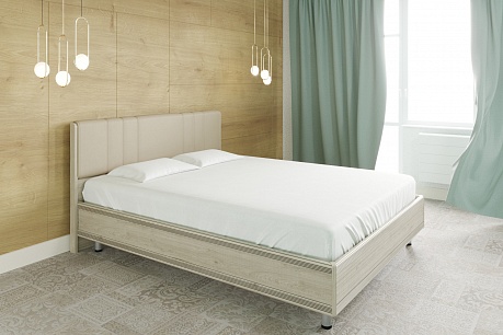 Кровать с мягким изголовьем (1,4*2,0) КР-2012