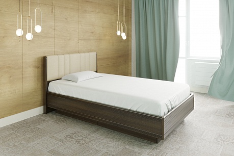 Кровать с мягким изголовьем (1,2*2,0) КР-1011