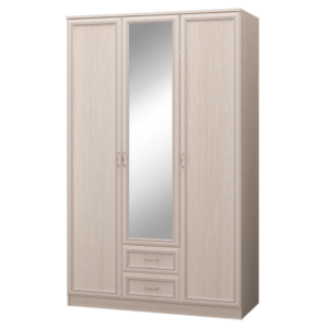 Шкаф 3-х дверный с ящиками Верона Спальный гарнитур (с зеркалом) (дуб атланта)