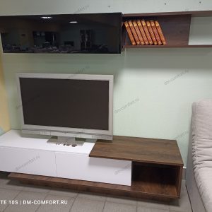 Гостиная Roma - композиция 1 (Лагос/Черный/Белый глянец)