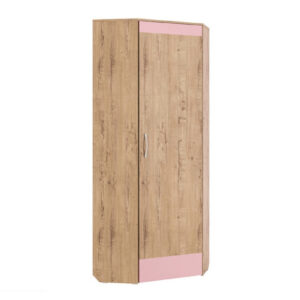 Шкаф угловой мод №11 Дублин Роуз (Дуб Ирландский, Розовый кварц)