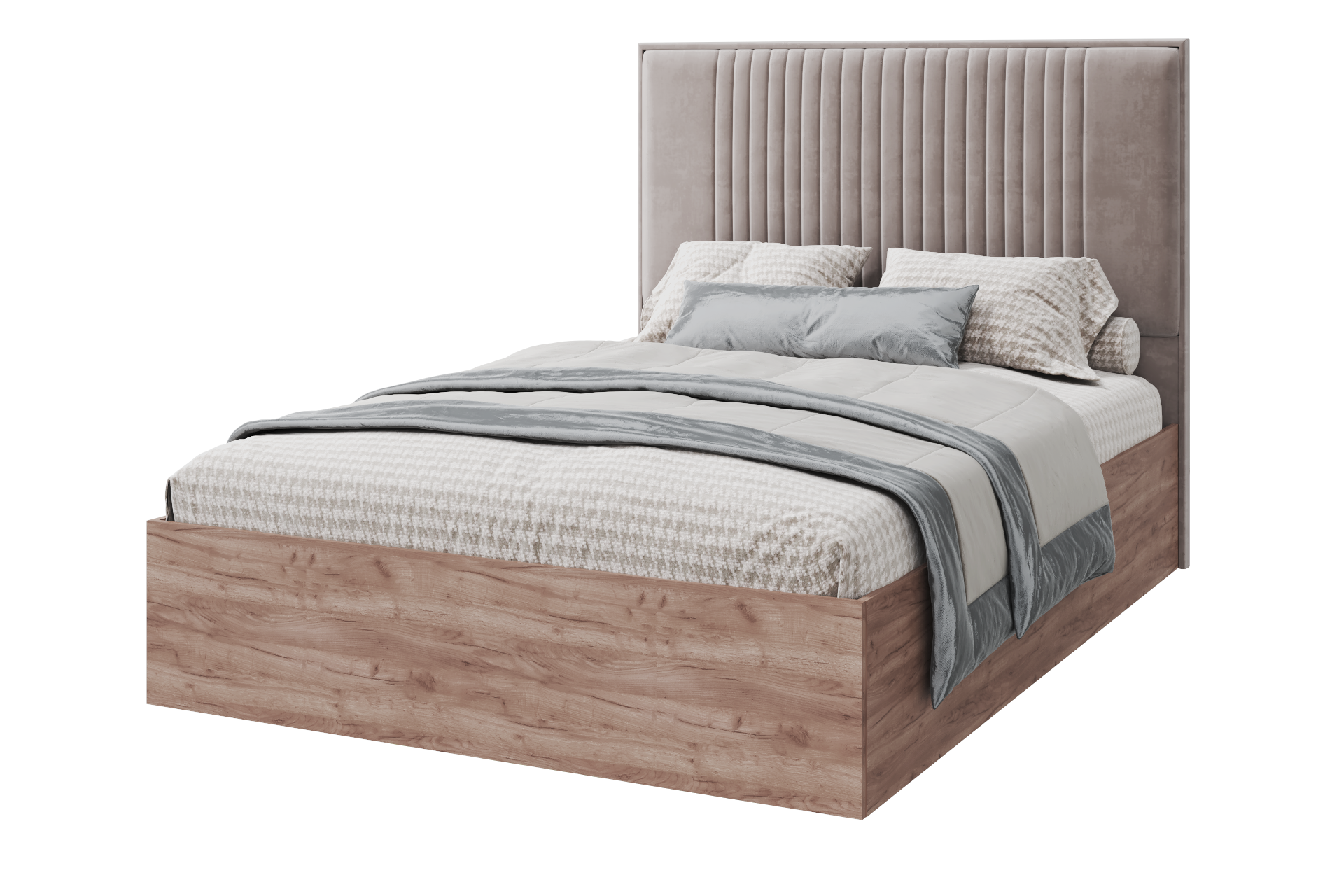 Кровать Тоскана без основания (Дуб табачный/бисквит)