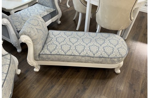 Оттоманка Мишель с одним подлокотником (Белый матовый)