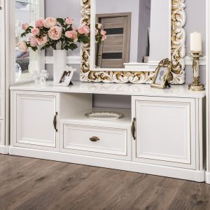 Тумба ТВ Натали (Белый глянец)