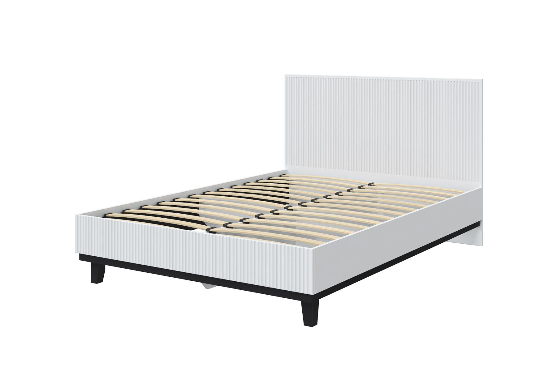 Кровать с основанием Шарлиз (Белый снег софт)