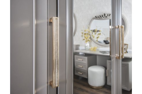 Шкаф Мокко Люкс 5-дверный с зеркалом