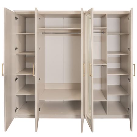 Шкаф Мокко Люкс 5-дверный с зеркалом