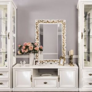 Гостиная Натали 1+ТВ+1 (Белый глянец)