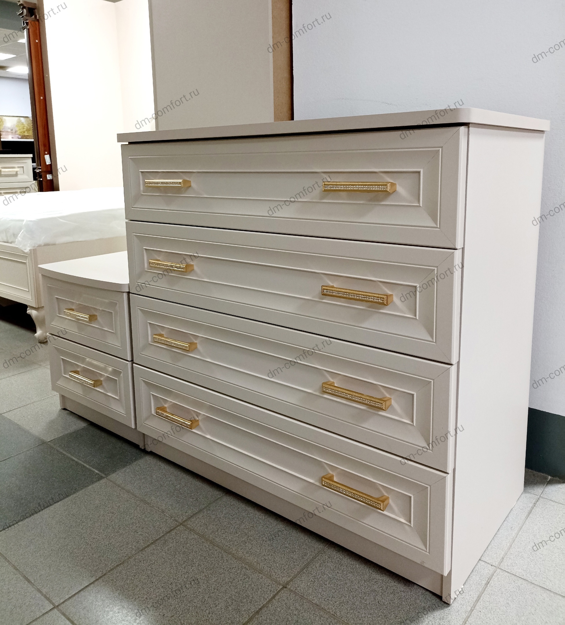 Комод Мокко Люкс 4 ящика