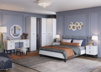 Туалетный столик Шарлиз (Белый снег софт)