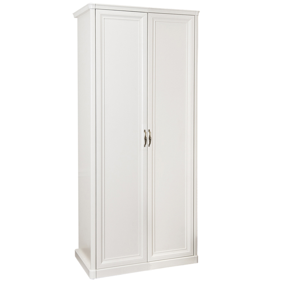 Шкаф 2-х дверный Натали (Белый глянец)