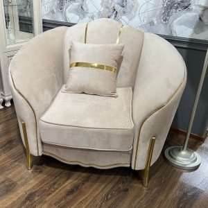 Кресло Лара (Бежевый золото)
