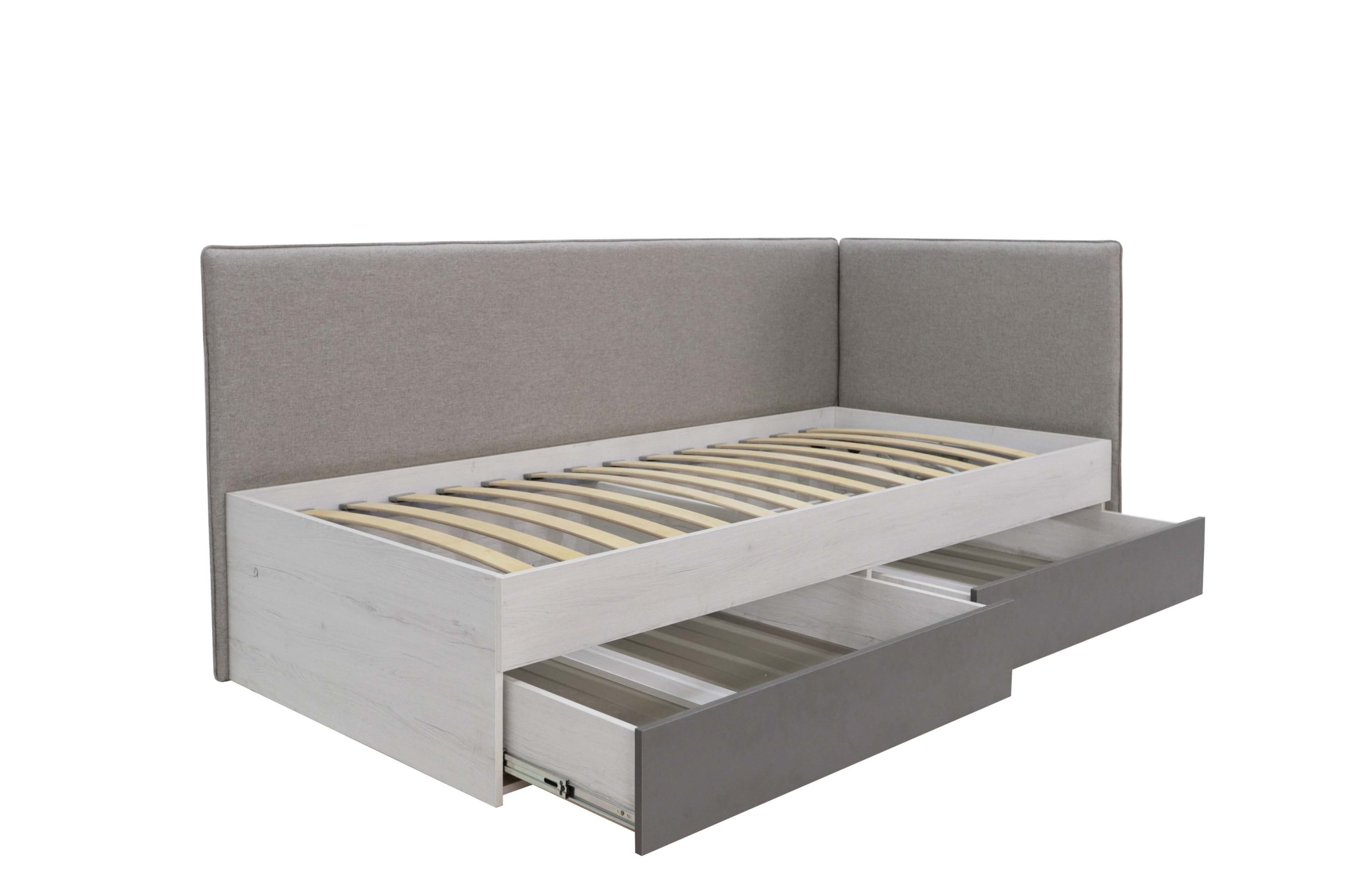 Кровать Нильс-3 с ортопедом 900 (Дуб Эльза/Серый)