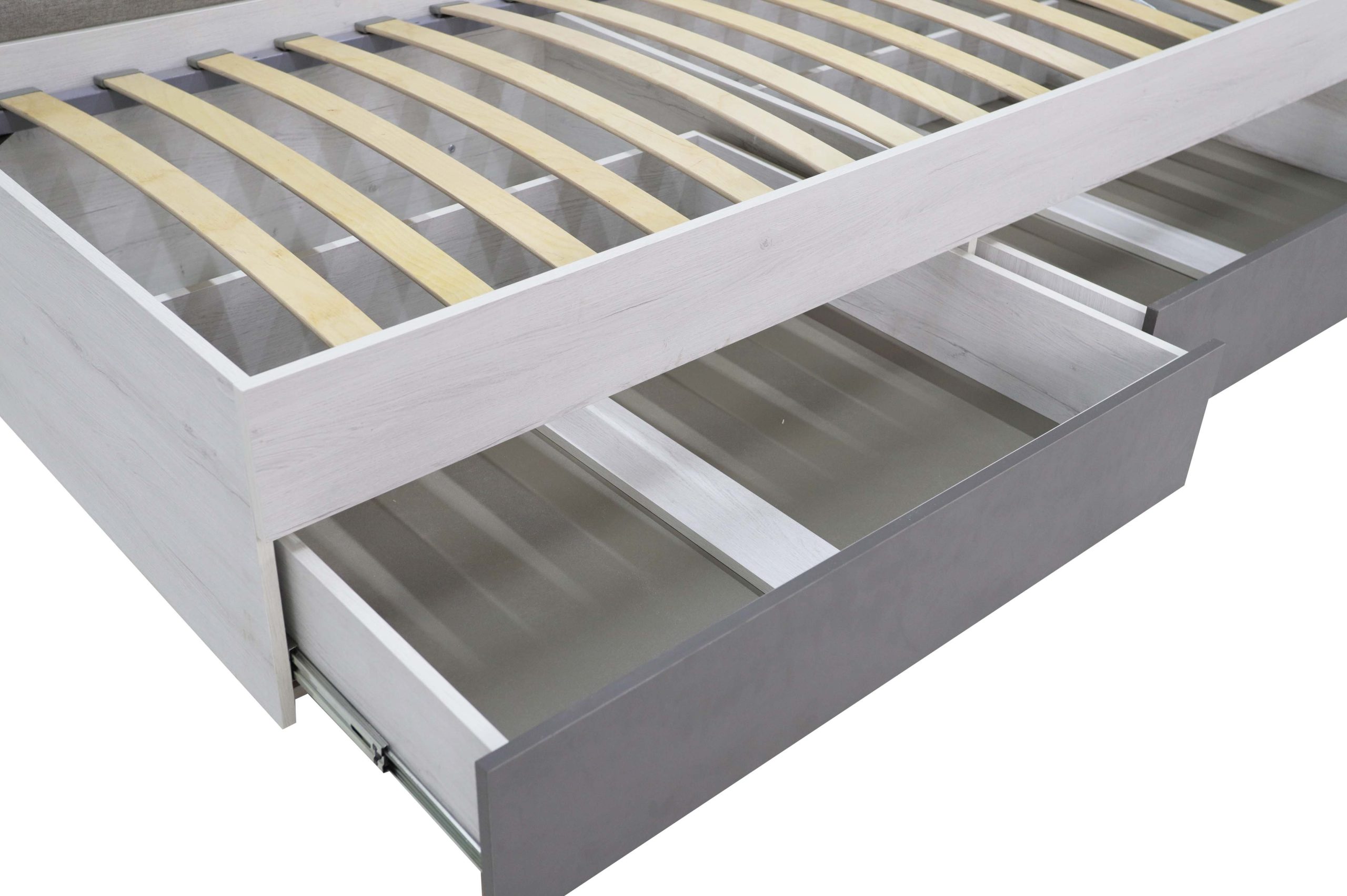 Кровать Нильс-3 с ортопедом 900 (Дуб Эльза/Серый)