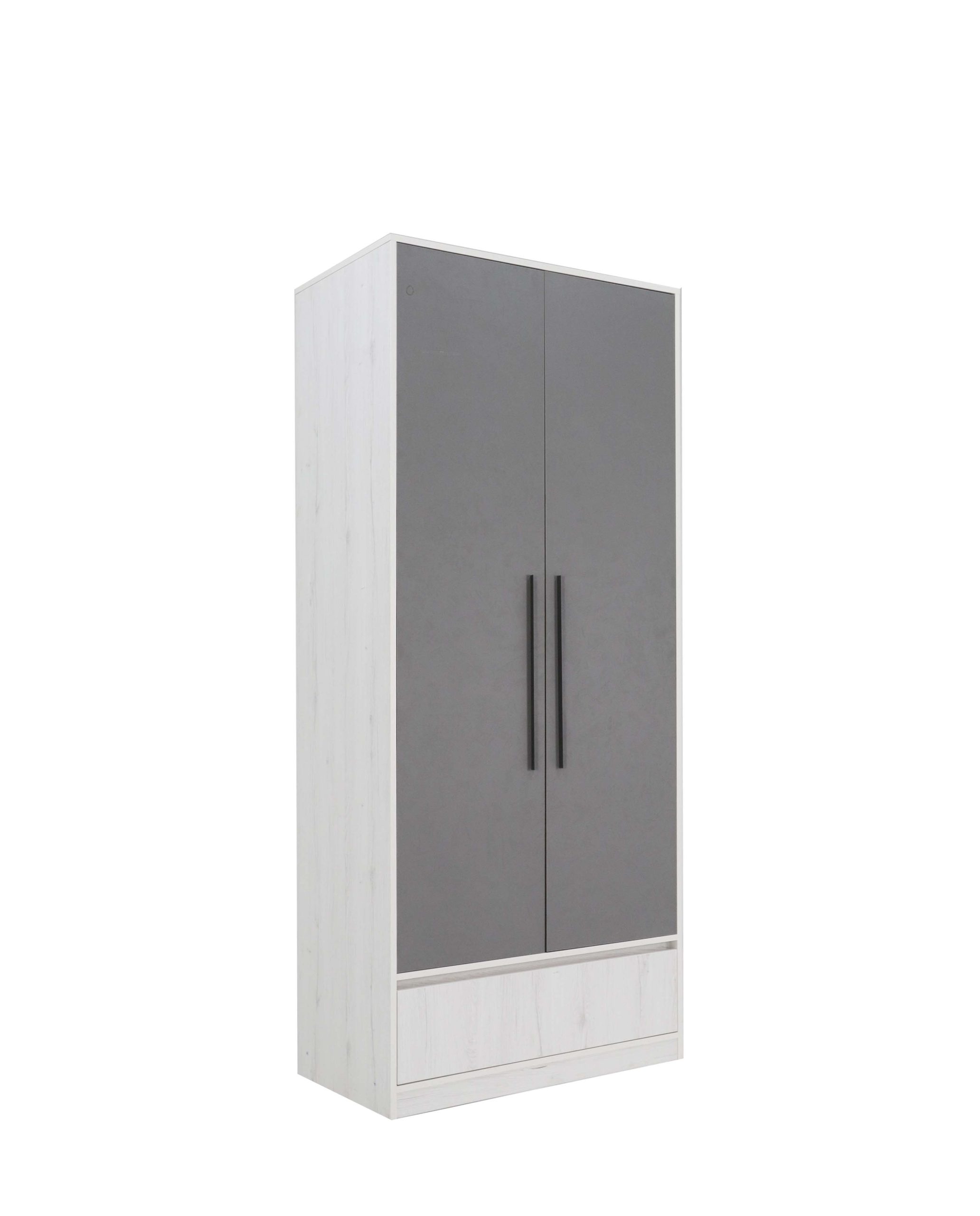 Шкаф Нильс-2 (Дуб Эльза/Серый)