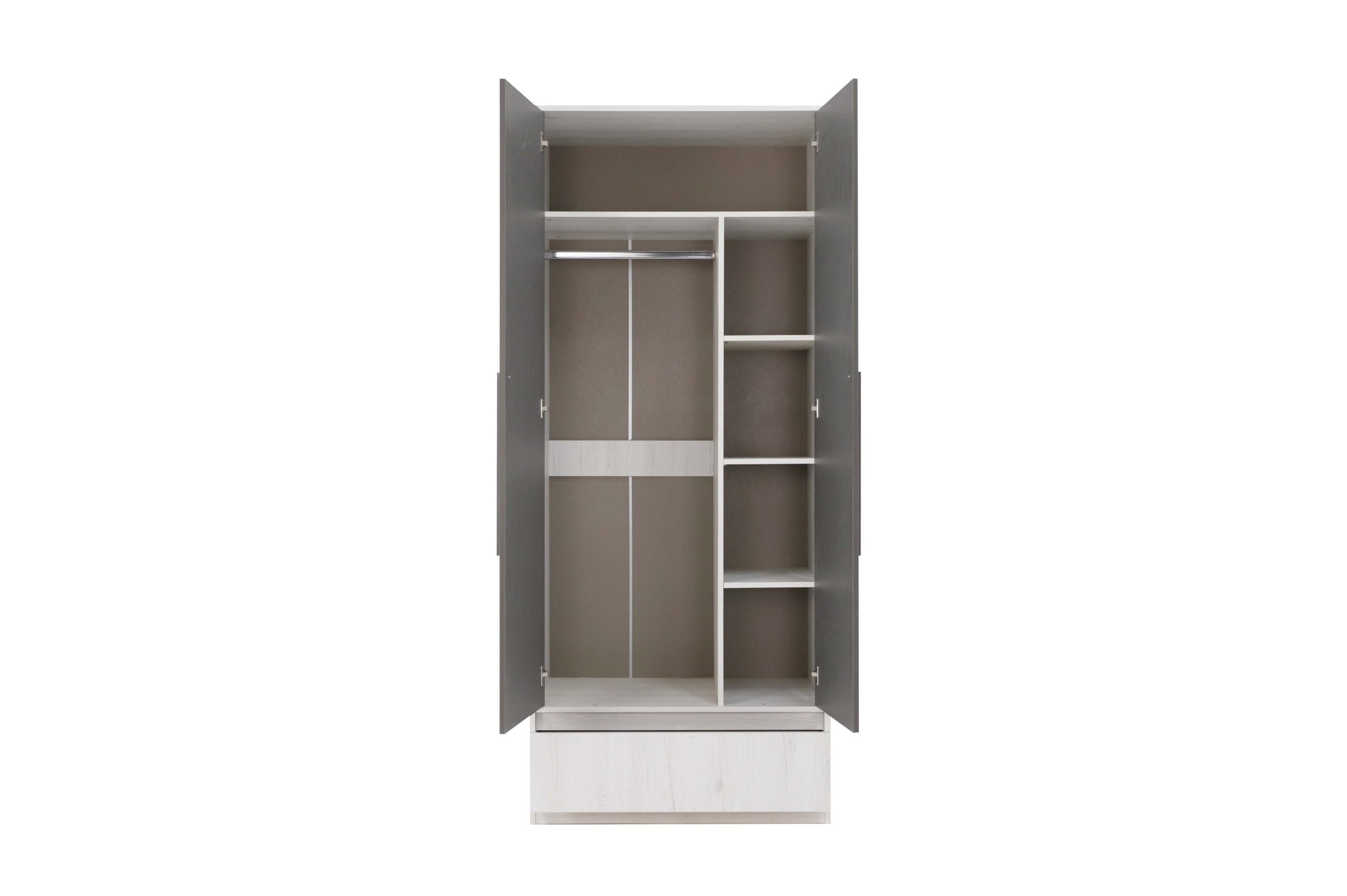 Шкаф Нильс-2 (Дуб Эльза/Серый)