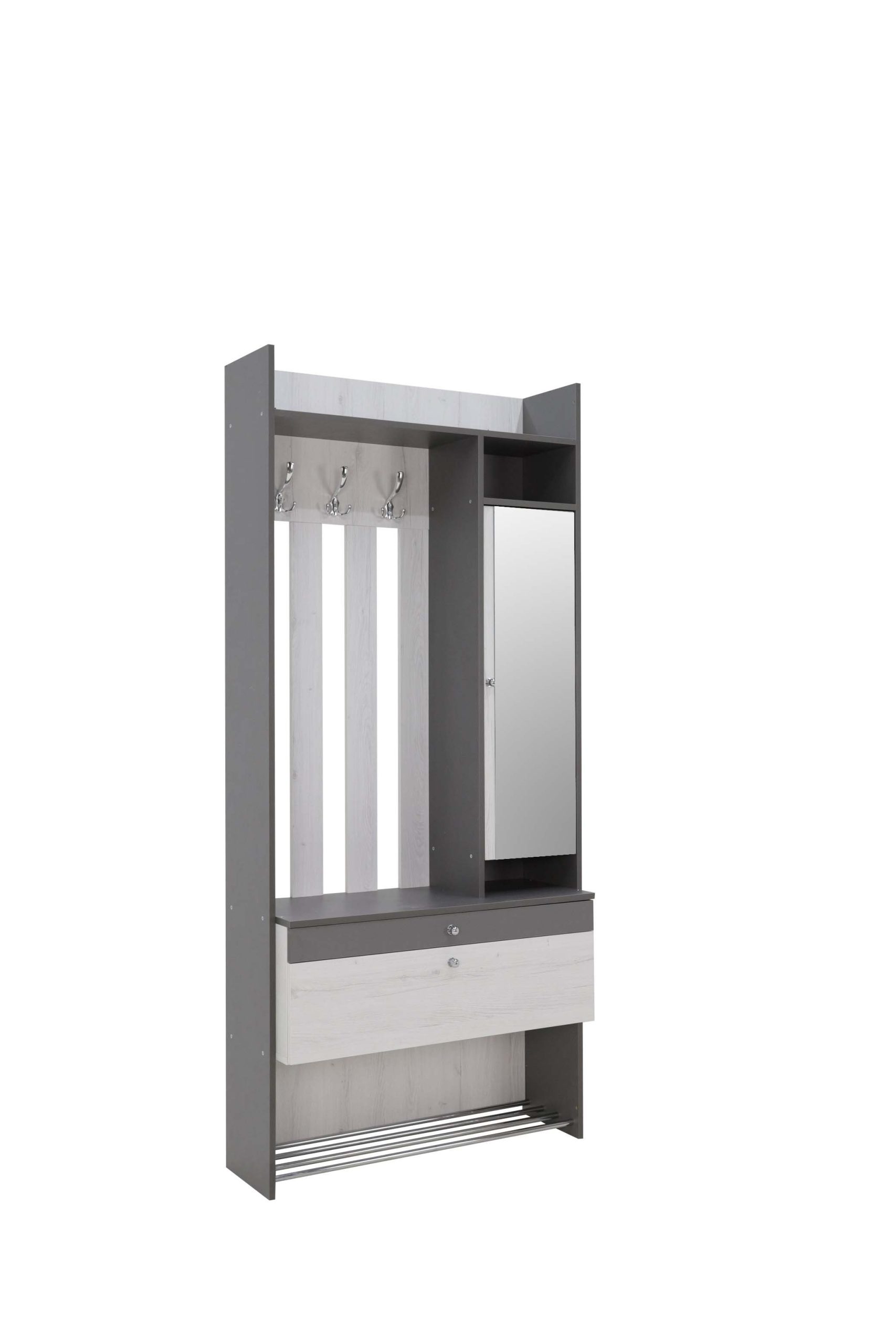 Прихожая Гретта-Эльза №2 (Дуб Эльза/Темно-серый Лофт)