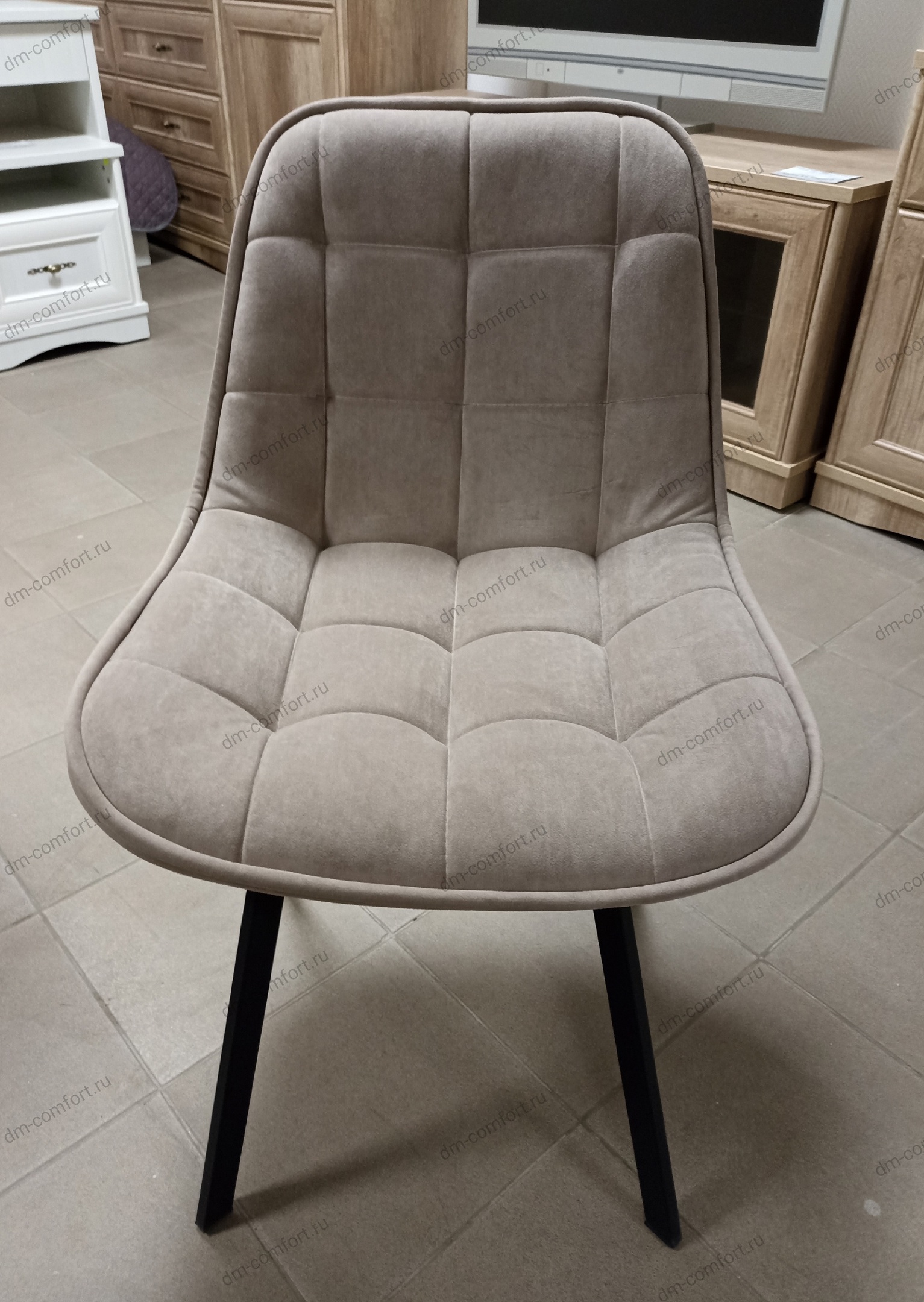 Стул Квадро Luxe (Brendy Smoke/Черный)