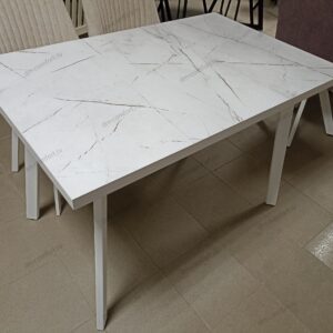 Стол нераздвижной Лэнди (HPL) (Светлый Камень/Белый)