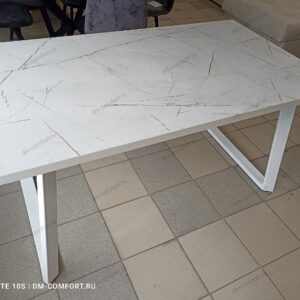 Стол раздвижной Skagen (HPL) L (Светлый камень/Белый)