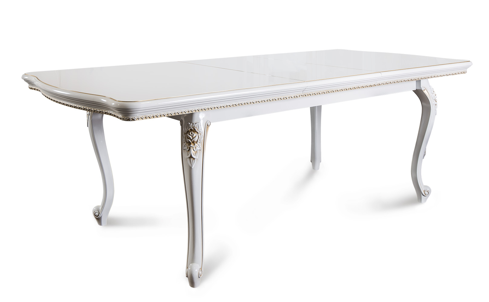 Стол обеденный Натали прямоугольный (Белый глянец)