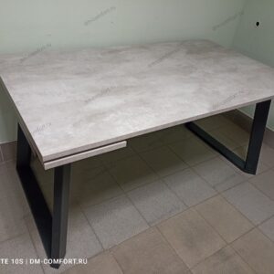 Стол раздвижной Skagen-XL (Цемент/Черный)