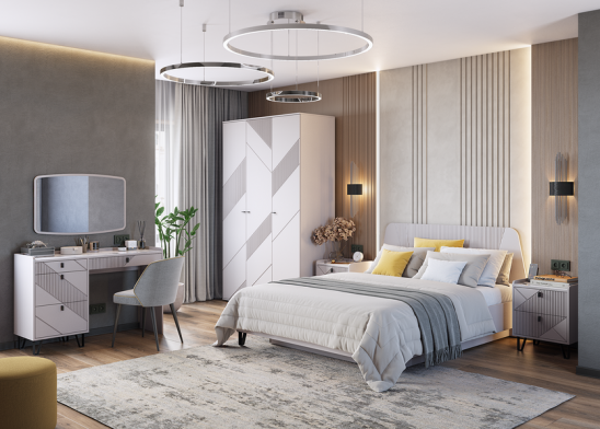 Шкаф 3-дверный Кашемир (Кашемир/Сантьяго)