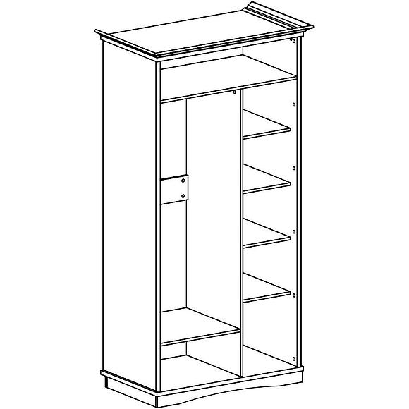 Шкаф для одежды 2дв. «Турин» П7.036.1.18 (П036.18)