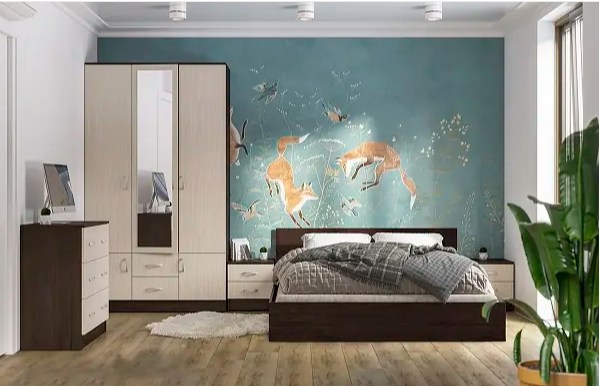 Кровать Ронда КР-140 с основанием (Венге)