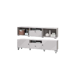 Тумба под ТВ с 2 дв. и ящ. Кашемир (кашемир/сантьяго)