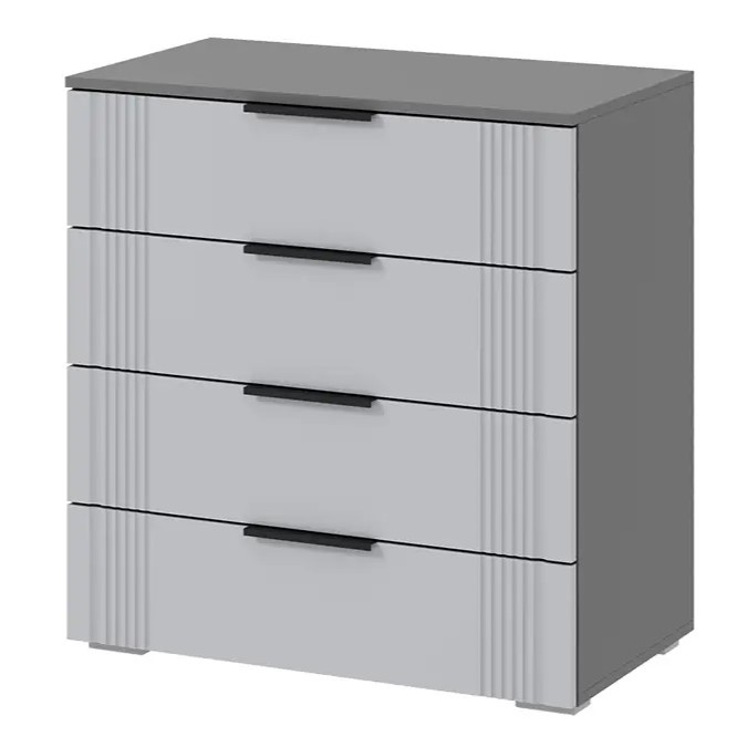 Комод Альмерия КМ-800 (Серый графит/бархат)