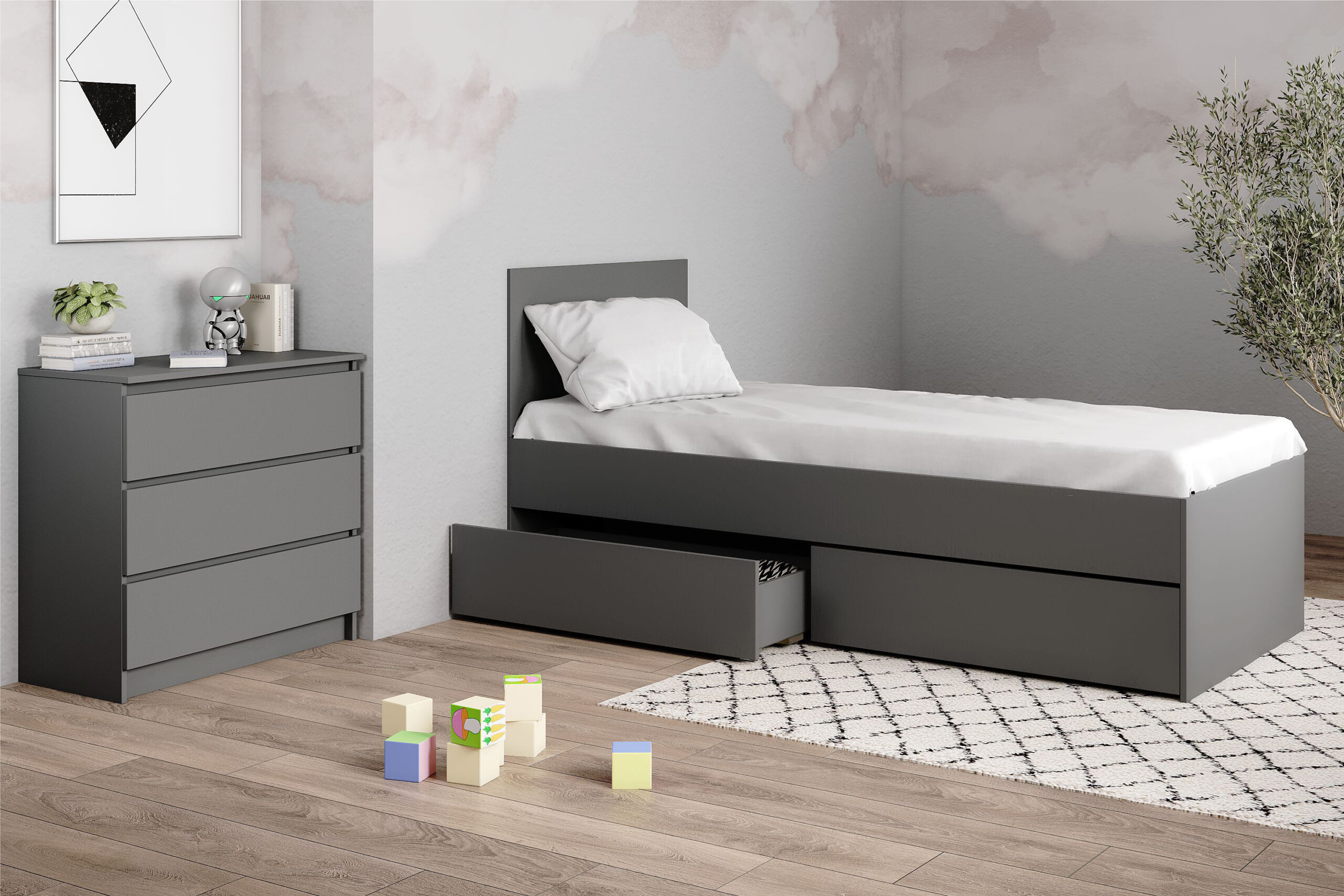 Кровать Мори КРМЯ 900.1/1