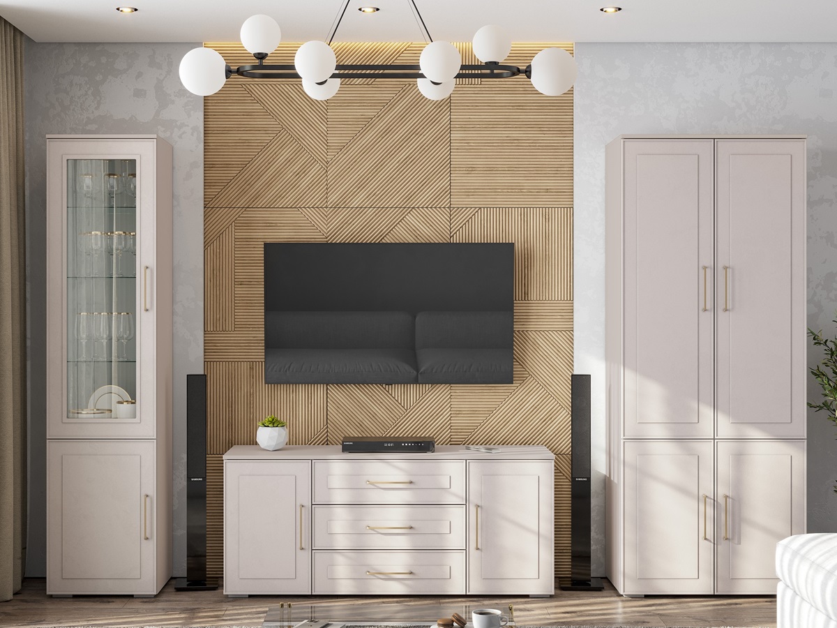 Шкаф Антеро ШК-800 (Кашемир/шампань)