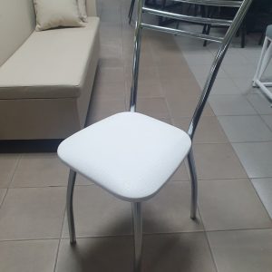 Стул Трио Лайт (Белый крокодил, хром)