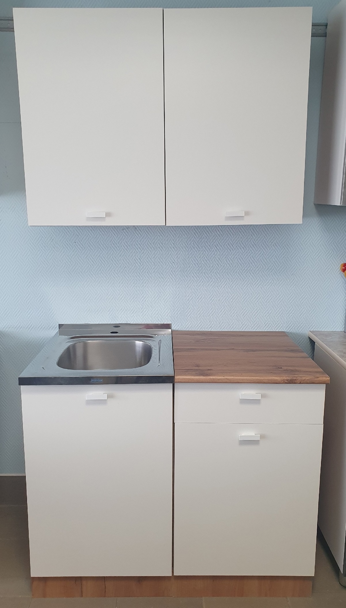 Кухня 1м Дана (Дуб крафт золотой/белый)