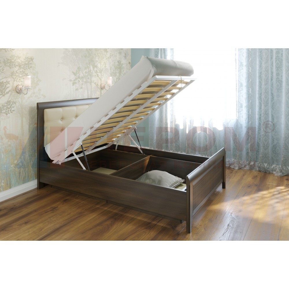 Кровать с мягким изголовьем (1,4*2,0) КР-1032 Карина