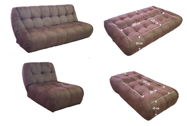 Диван Неаполь с оттоманкой Отт/Д3 2 категория (Tweed sand)