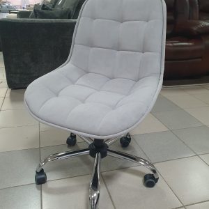 Кресло компьютерное Квадро Luxe (work) (Brendy Silver, хром)