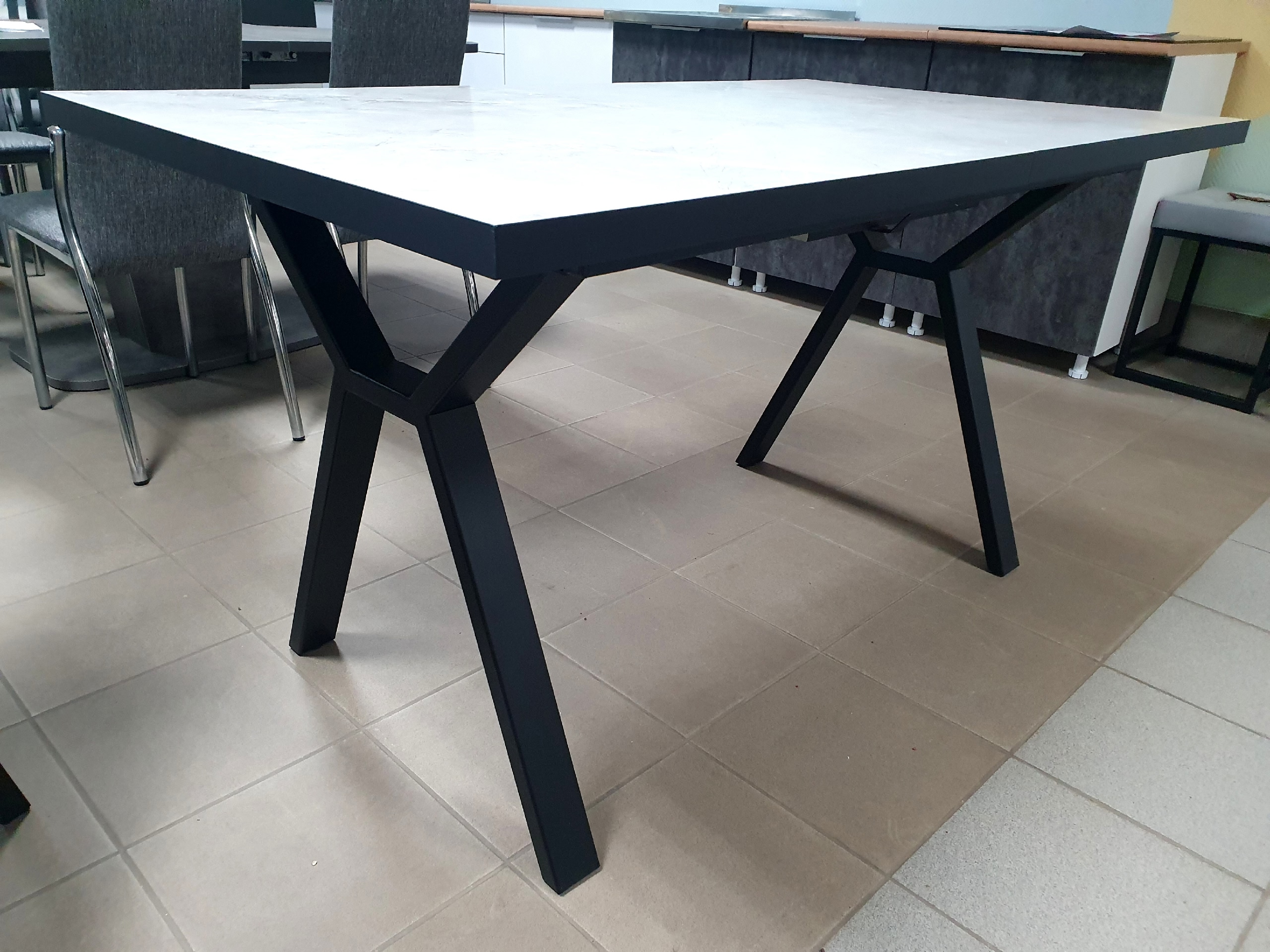 Стол раздвижной Прайд-L (Венис/Черный)