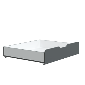 Ящик выкатной для кровати Грей (белый бриллиант/темно-серый)