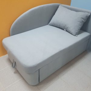 Диван Кенгуру 1 МД правый (Велюр серый)