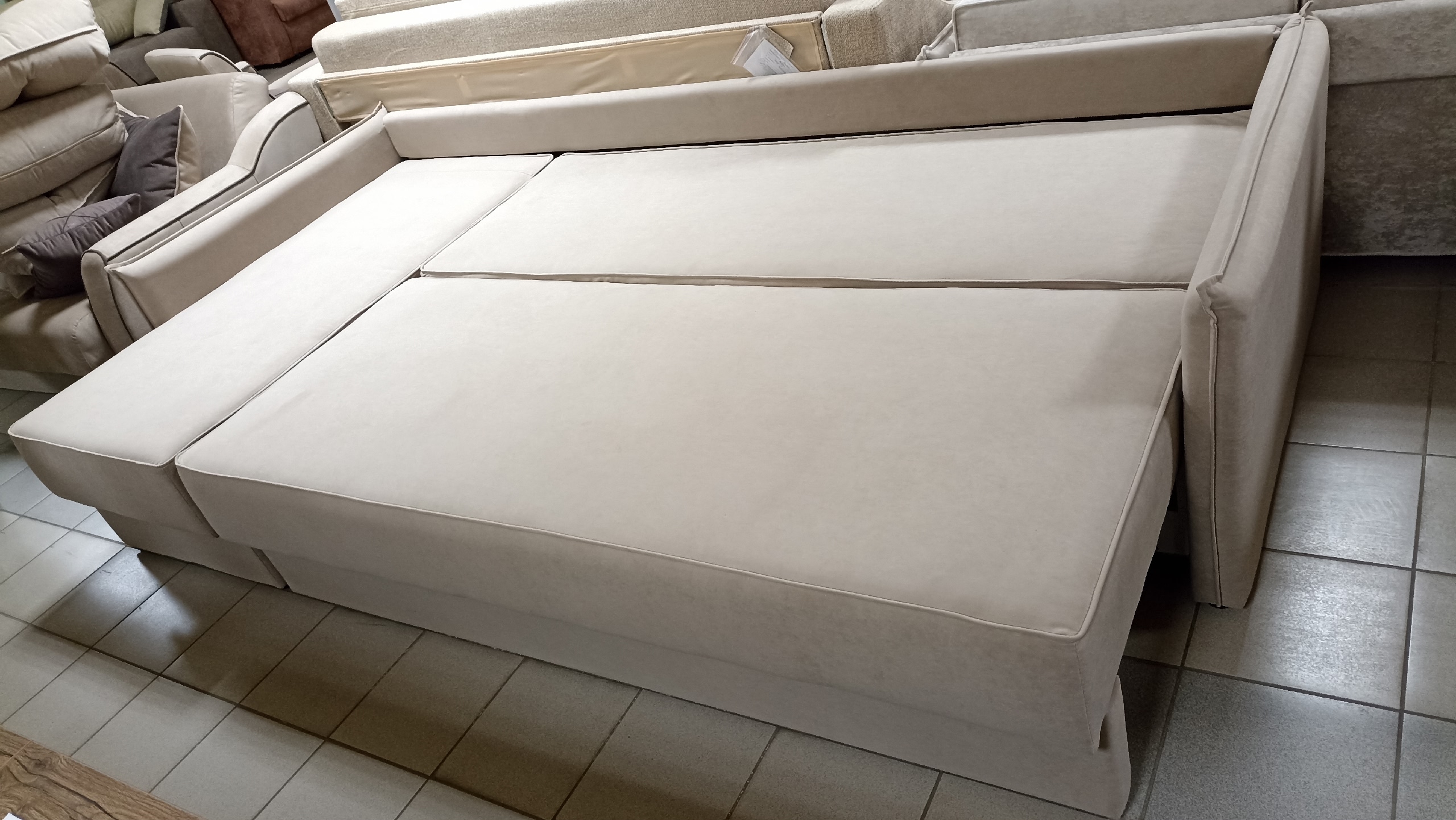 Диван Верона XXL с оттоманкой НПБ 1В 3 категория (Furla 230)