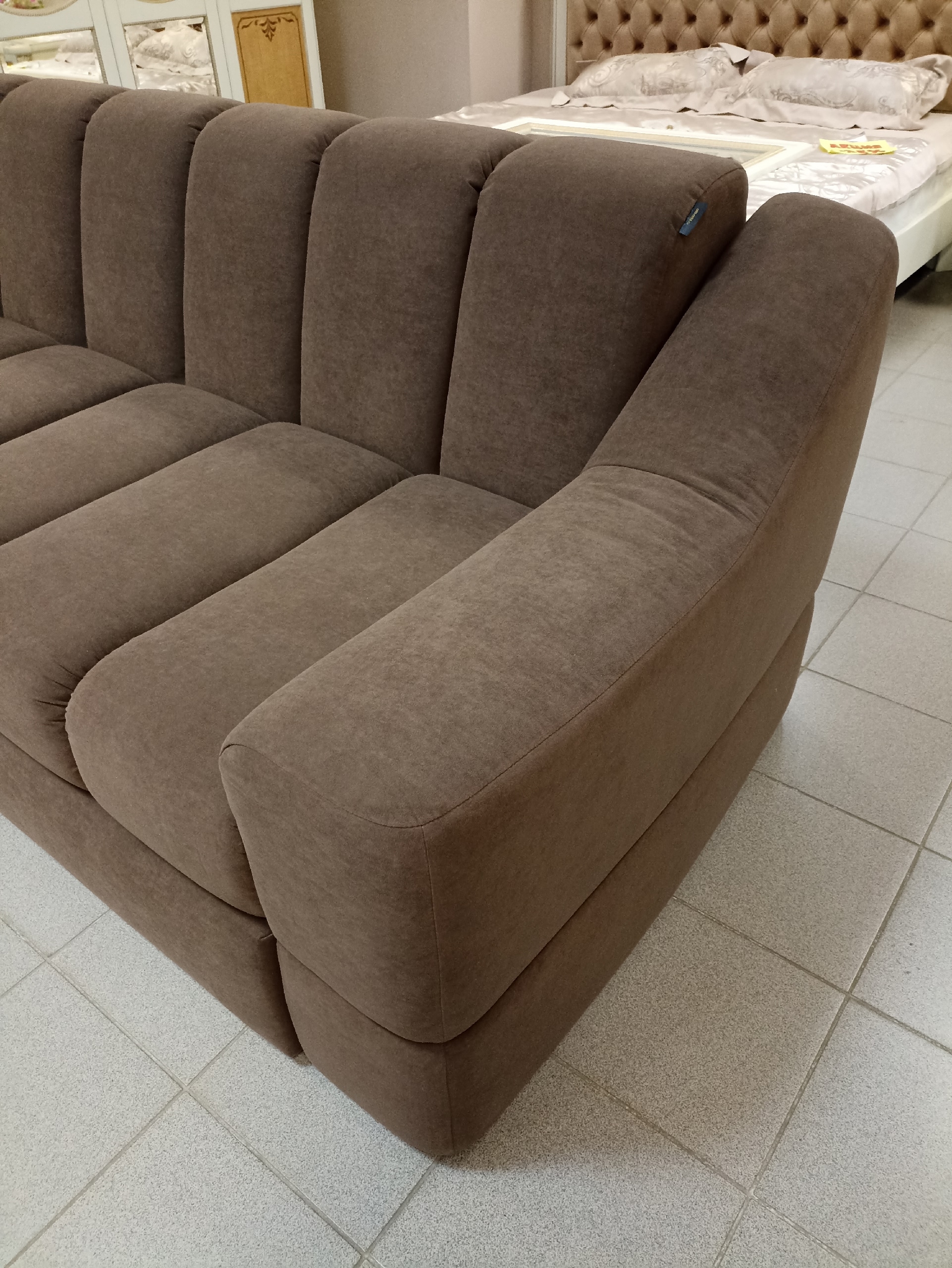 Диван Орион 1 БД (Велюр коричневый)