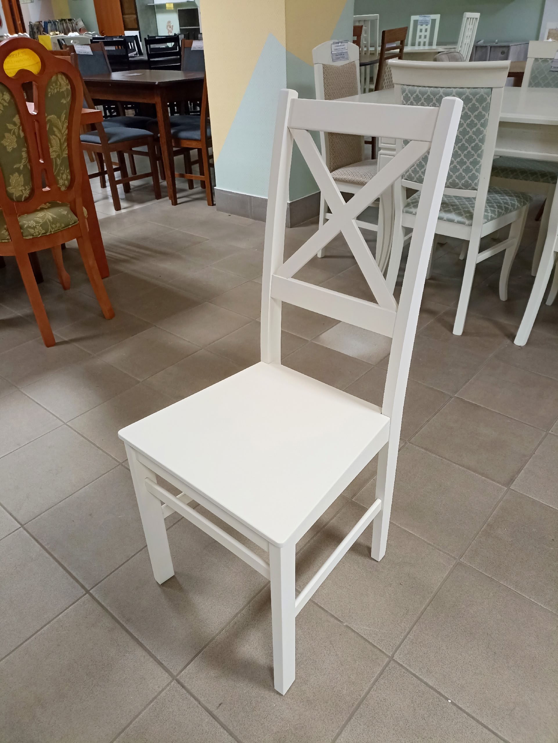 Стул Бриз (Слоновая кость), твердое сиденье