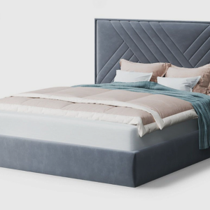 Мягкая кровать Мира 1200 с подъемным механизмом (NEO 25/Серый)