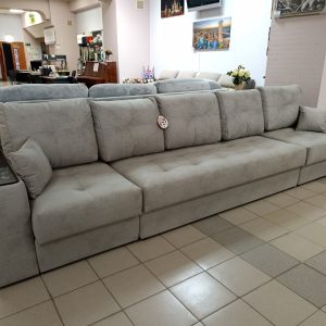 Диван Остин Д1/Д3/Д1 НПБ 1В 2 категория (Elza 13, Тиковое дерево)